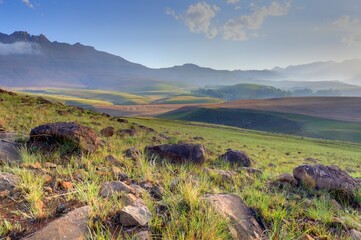 SUNSET in the DRAKENSBERG FOOTHILLS