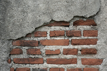 Classic brick wall can be used as a background                                     