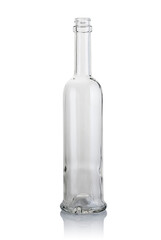 Empty glass bottle