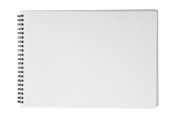 Isolated old grey paper texture with ring binder