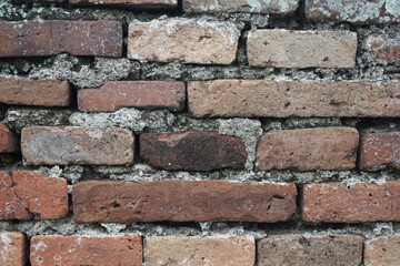 Classic brick wall can be used as a background                                     