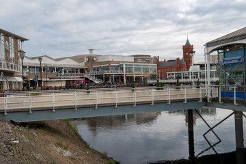 Naklejka premium Cardiff Bay
