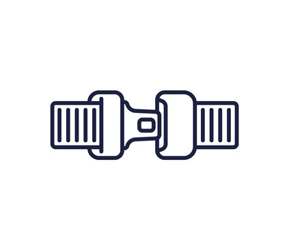 recommend clip art: seat belt line icon, car safety