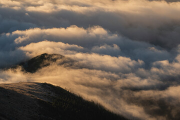 Claud inversion in the Retezat National ParK
