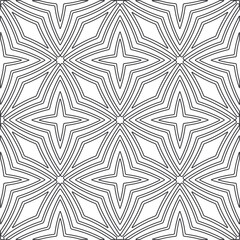 Obraz premium floral pattern background.Repeating geometric pattern from striped elements. Black and white pattern.