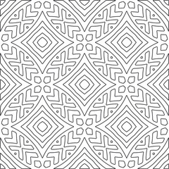 
floral pattern background.Repeating geometric pattern from striped elements.   Black and white pattern.