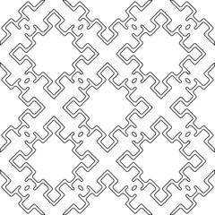 
floral pattern background.Repeating geometric pattern from striped elements.   Black and white pattern.