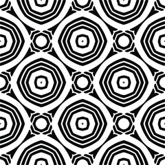 Vector seamless pattern. Modern stylish texture. Composition from regularly repeating geometrical element. Monochrome, simple. Vector illustrations. Black and white pattern.