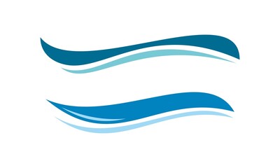 water wave icon set template vector