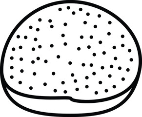Bread icon vector in illustration eps 10