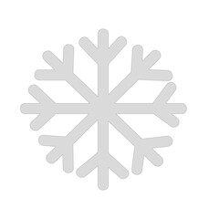 light gray color snowflake