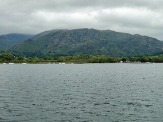 lake and mountains