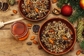Traditional Christmas dish Kutya