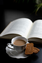 Morning reading and a little bone china cup of coffee