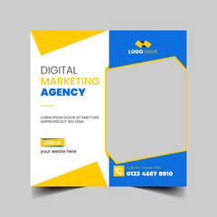 creative corporate social media post design template