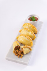FOOD, DRINK, AND APPETIZER on white background.