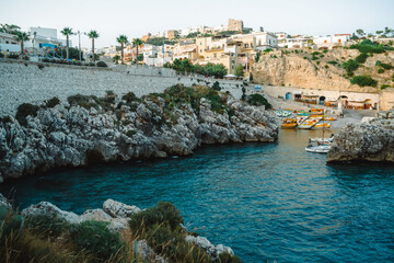 view on a small town in puglia: castro