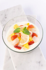 FOOD, DRINK, AND APPETIZER on white background.