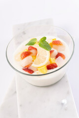 FOOD, DRINK, AND APPETIZER on white background.