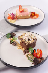 FOOD, DRINK, AND APPETIZER on white background.