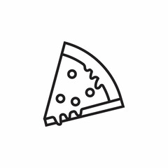 Pizza slice Icon Outlined Fast Food