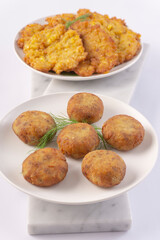 FOOD, DRINK, AND APPETIZER on white background.