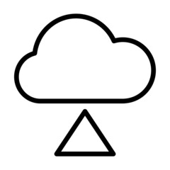 Upload download cloud icon