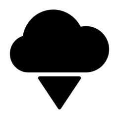 Upload download cloud icon