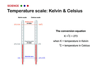 The thermometer with temperature scale show relation between Celsius and Kelvin 