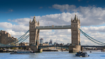 Fototapeta na wymiar London, England, City Area Tower bridge Central