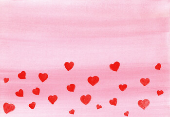 valentine background with hearts