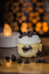 Mini cupcake with frosting