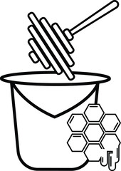 honey spa therapy icon. Element. quality graphic design