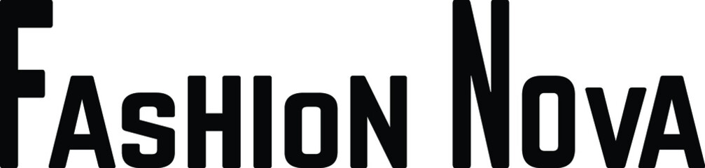 Fashion Nova signature logo design
