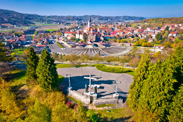 Marija Bistrica sanctuary church view from Kalvarija hill