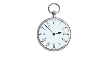 Pocket watch isolated on white background. 3D Illustration.