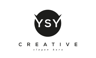 YSY creative circle letters logo design victor - obrazy, fototapety, plakaty