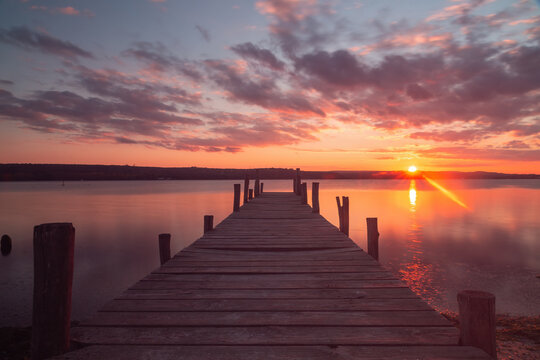 sunset at the pier © Martin