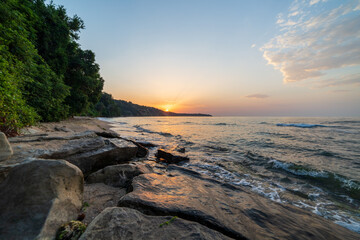 Obraz premium sunset over the sea