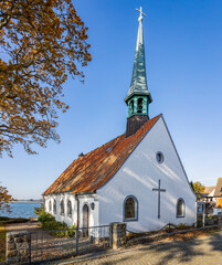 Petrikirche in Maasholm an der Schlei im Oktober 2021 