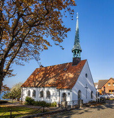 Petrikirche in Maasholm an der Schlei im Oktober 2021 