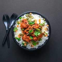 Rice Bowl  with vegetables and chicken