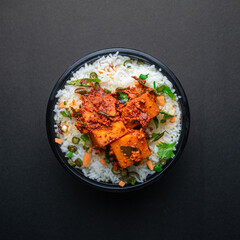 Rice Bowl  with vegetables and chicken