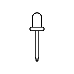 dropper icon, medicine vector, dropper illustration