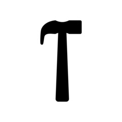 hammer icon, tool vector, carpentry illustration
