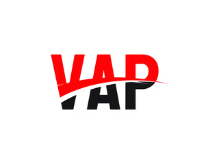 VAP Letter Initial Logo Design Vector Illustration