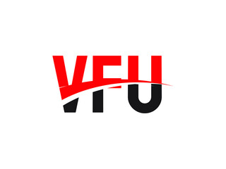 VFU Letter Initial Logo Design Vector Illustration