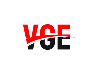 VGE Letter Initial Logo Design Vector Illustration