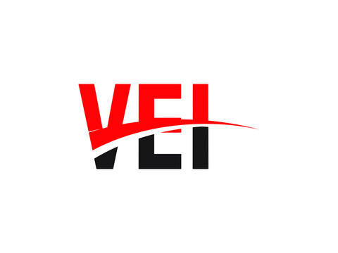 VEI Letter Initial Logo Design Vector Illustration