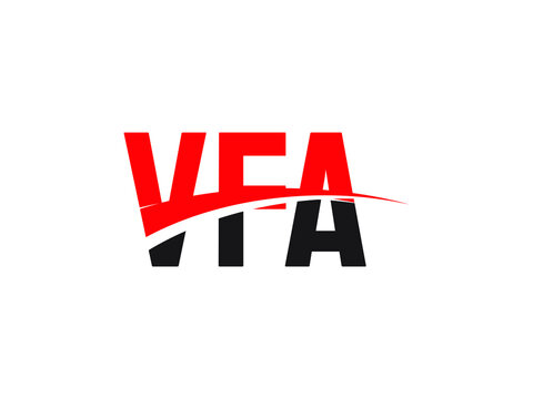 VFA Letter Initial Logo Design Vector Illustration